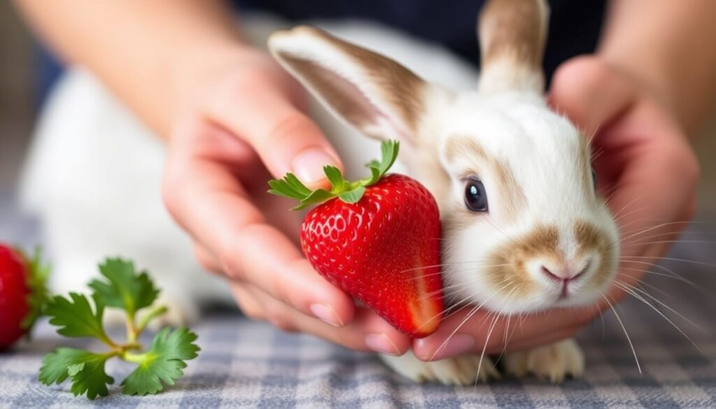 can rabbits have strawberries