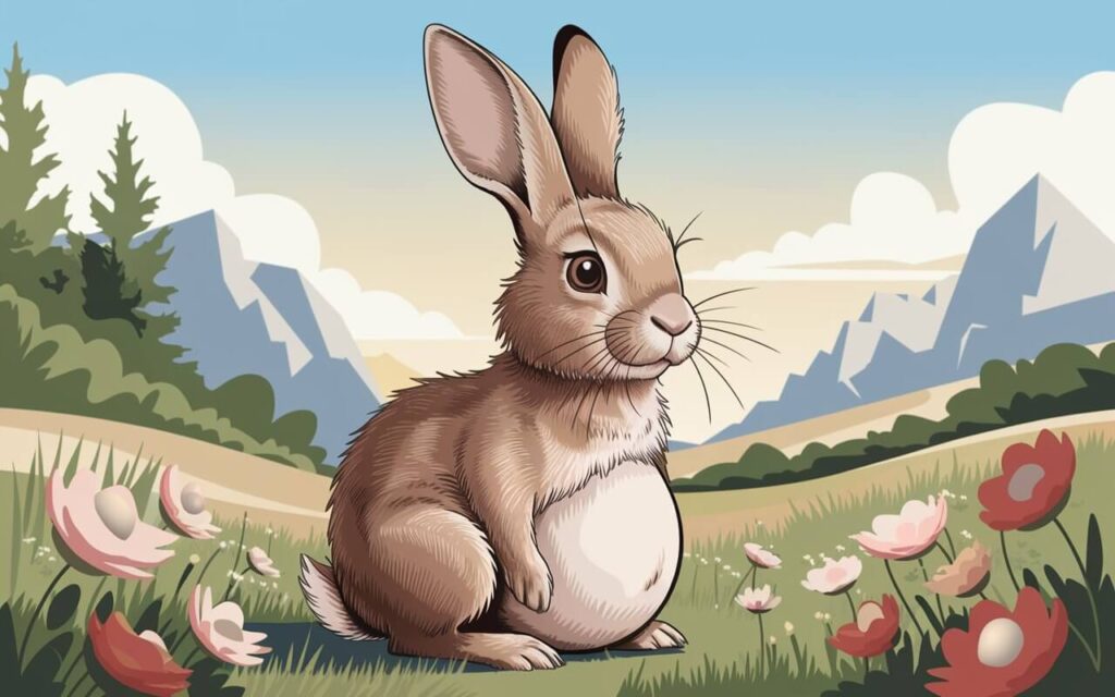 how long are rabbits pregnant​